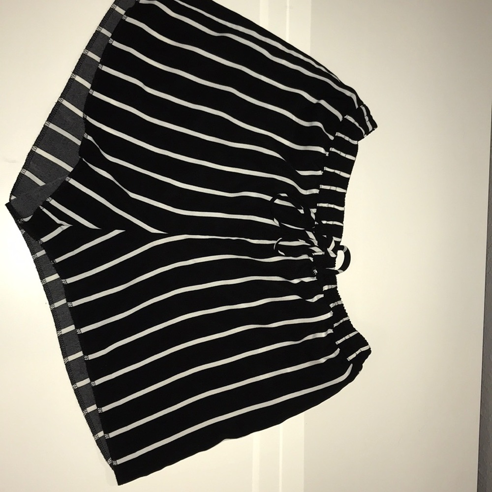 High wasted striped shorts